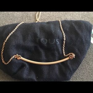 TOUS Rose Vermeil Mesh Bar
